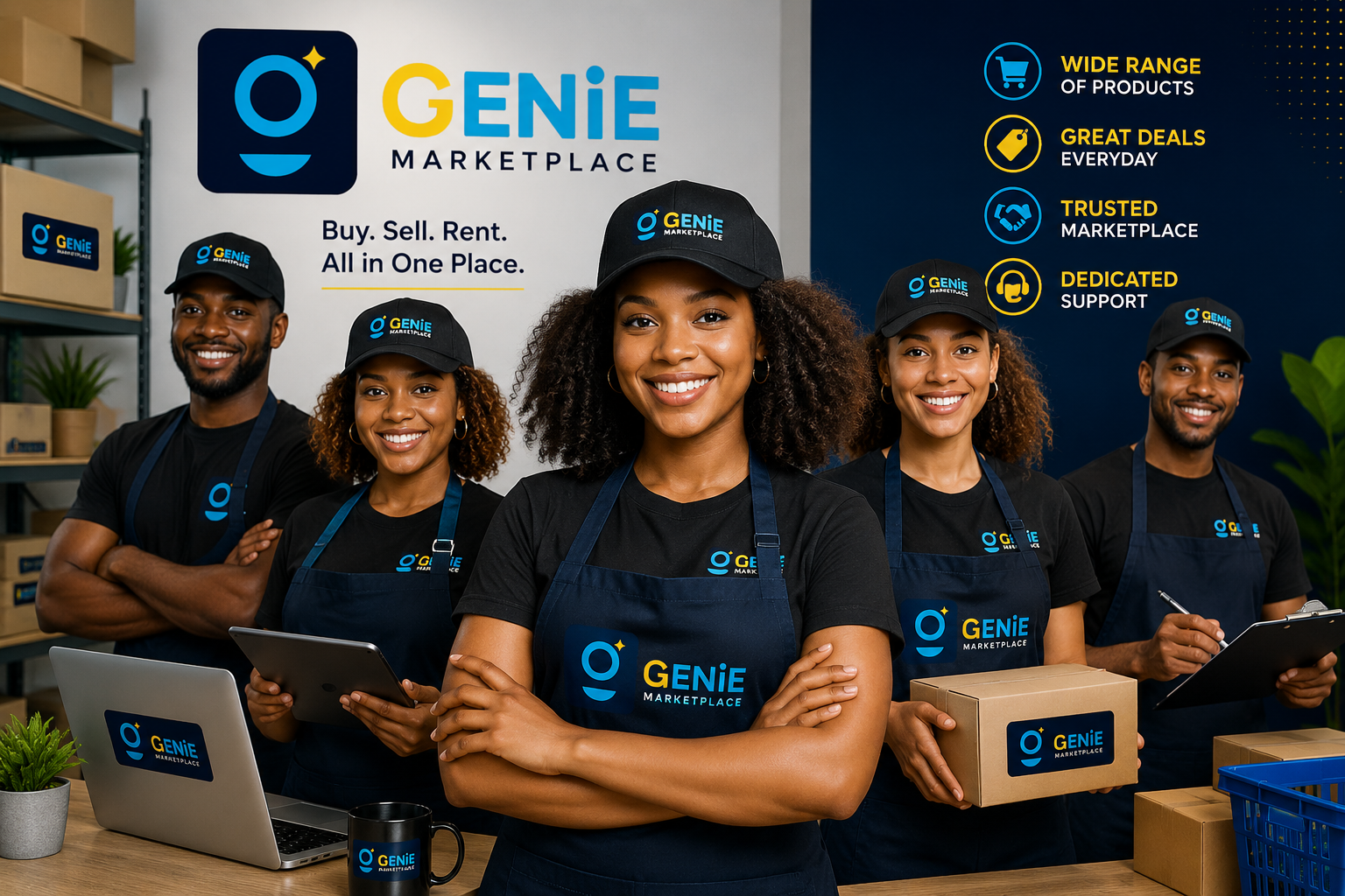 Vendor working